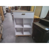 MEUBLE BAS BLANC 4 CASIERS 1 TIROIR