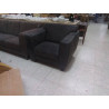 FAUTEUIL CLUB TISSU GRIS FONCÉ 