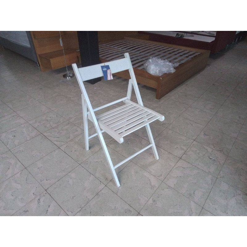CHAISE PLIANTE BLANCHE 