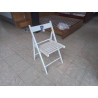CHAISE PLIANTE BLANCHE 