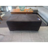 POUF RECTANGULAIRE TISSU BRUN