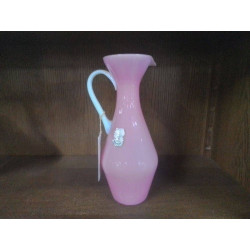 CRUCHE EN OPALINE ROSE DE...