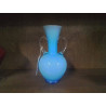 VASE EN VERRE BLEU TURQUOISE