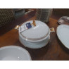 SERVICE A DINER PORCELAINE DE LIMOGES CHASTAGNER BORD DORE