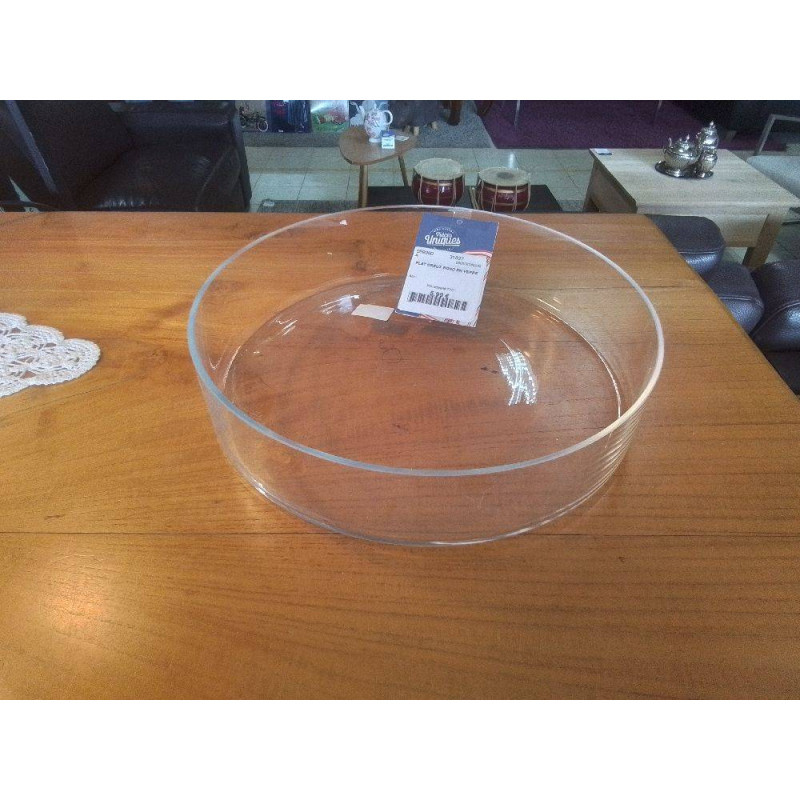 PLAT CREUX ROND EN VERRE