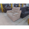 CANAPE 2 PLACES CUIR BEIGE 1 RELAX ELECTRIQUE INCLUS 