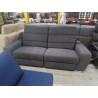 CANAPE 2 PLACES ELECTRIQUES TISSU GRIS 