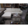 CANAPE D’ANGLE CUIR BLANC 