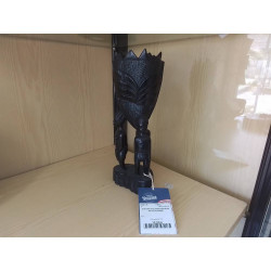 STATUETTE 3 AFRICAINS BOIS...