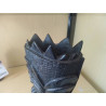STATUETTE 3 AFRICAINS BOIS SCULPTE ABIME