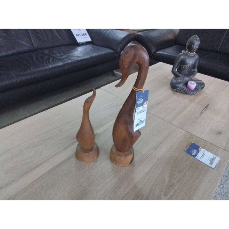 COUPLE D OISEAUX VINTAGE BOIS DES PHILIPPINES12.5