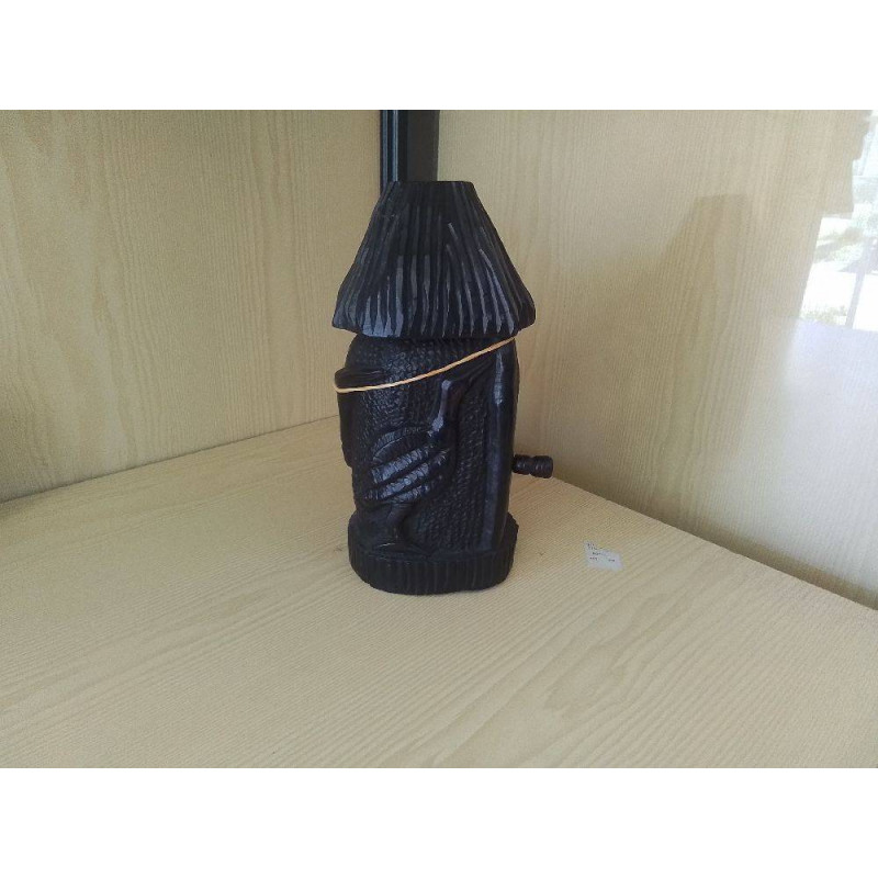 BOITE AFRICAINE BOIS SCULPTE DECOR OISEAUX