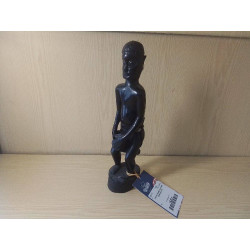 STATUE HOMME AU DJEMBE BOIS...