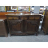 BUFFET BAS XIXÈME CHENE MASSIF 2 PORTES 3 TIROIRS 