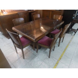 SERIE DE 6 CHAISES ANNEES 40