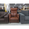 FAUTEUIL RELAX ELECTRIQUE CUIR BRUN AVEC LIFT ETAT NEUF 