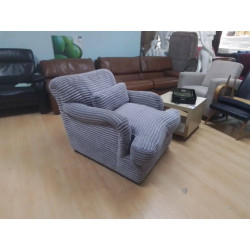 FAUTEUIL CLUB TISSU GRIS 