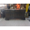 DRESSOIR EN PIN CERUSE 4 PORTES 4 TIROIRS 
