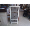 MEUBLE DE RANGEMENT 4 TIROIRS EN ROTIN 