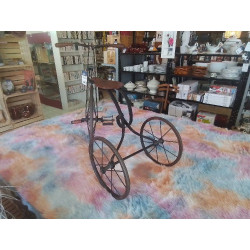 TRICYCLE ANCIEN DEBUT XXEME ACIER ET BOIS