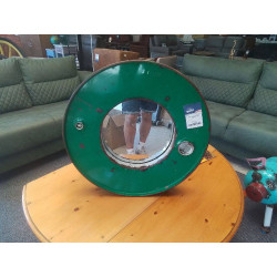 MIROIR ROND EN METAL COLORE