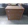 COMMODE AGGLO 3 TIROIRS COULEUR BOIS CLAIR