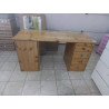 BUREAU PIN 1 PORTE 4 TIROIRS