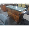 COMMODE STYLE EMPIRE MERISIER 4 TIROIRS DESSUS MARBRE VERT