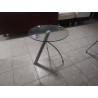 TABLE D APPOINT RONDE EN VERRE 