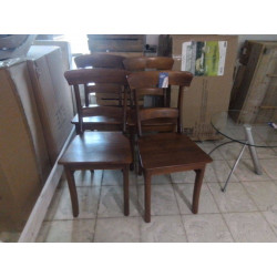SERIE DE 4 CHAISES CHENE...