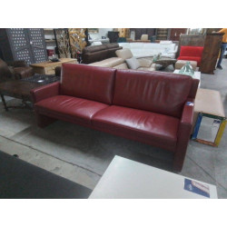 CANAPE 2 PLACES LEOLUX CUIR...
