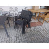 SERIE DE 4 FAUTEUILS DE JARDIN EMPILABLES 