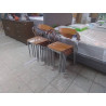 CHAISES EMPILABLES DESIGN VINTAGE LA SERIE DE 10