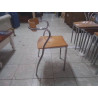 CHAISES EMPILABLES DESIGN VINTAGE LA SERIE DE 10
