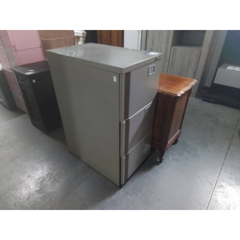 CAISSON DE BUREAU 3 TIROIRS METALLIQUES