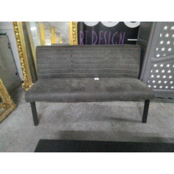BANQUETTE TISSU GRIS 