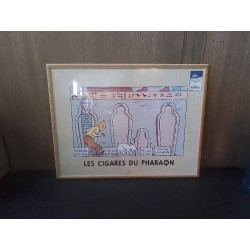 AFFICHE TINTIN LES CIGARES...