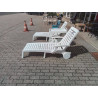 TRANSAT DE JARDIN PVC BLANC