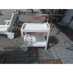 DESSERTE DE JARDIN PVC BLANC