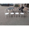 SERIE DE 4 CHAISES DE JARDIN EN METAL