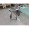 SELLETTE CARREE METAL ET VERRE