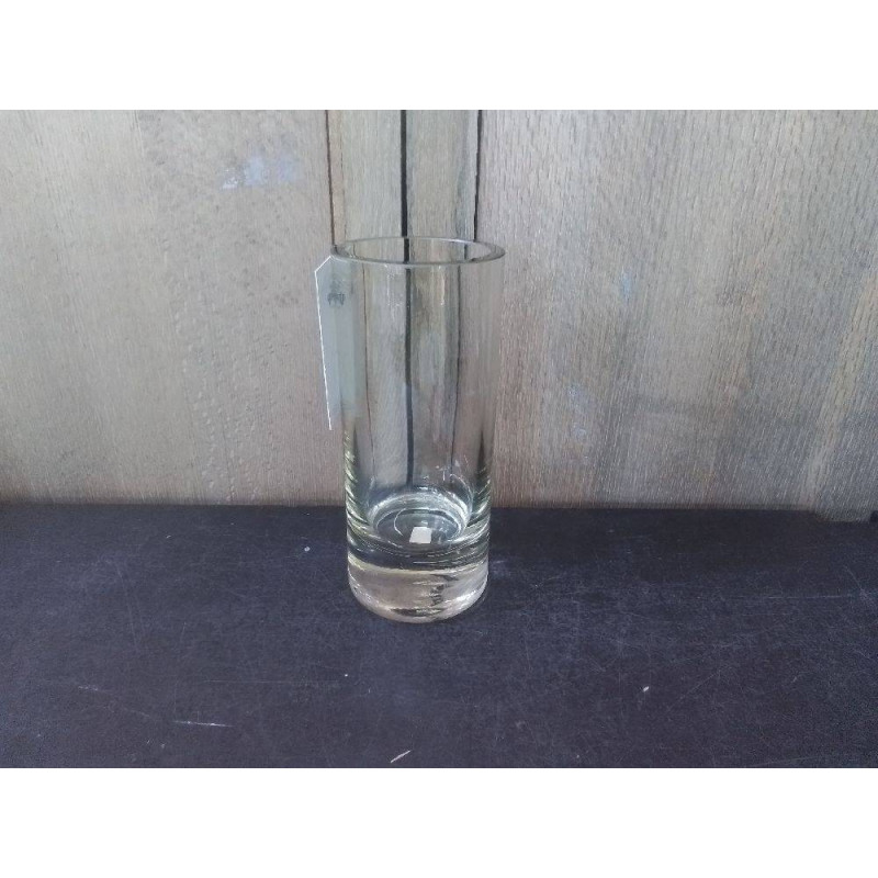 VASE TUBE EN VERRE 25CM