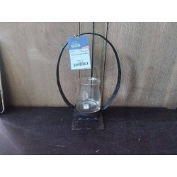 PHOTOPHORE VERRE ET METAL