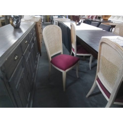 SERIE DE 6 CHAISES CERUSEES...