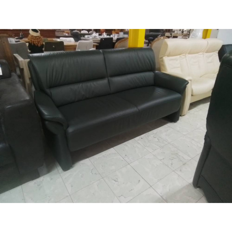 CANAPE 2 PLACES CUIR VERT