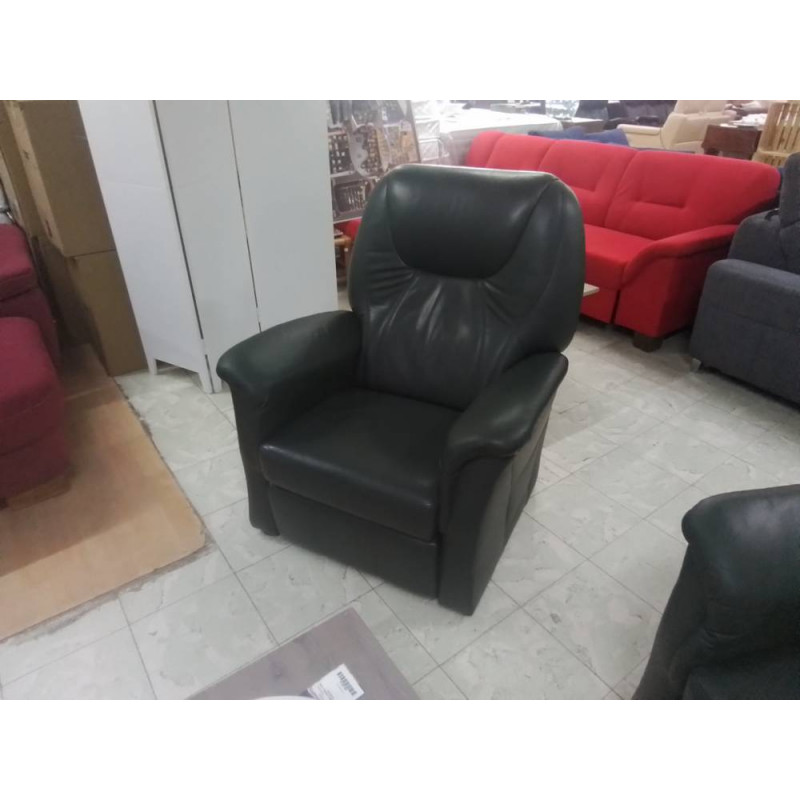 FAUTEUIL RELAX ELECTRIQUE CUIR VERT