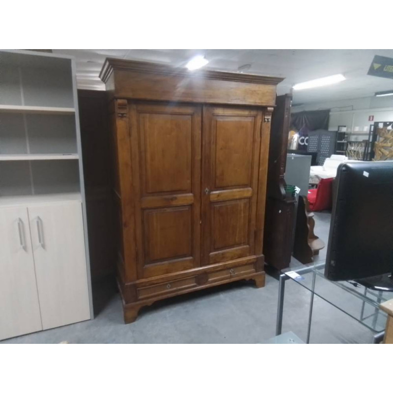 GARDE ROBES PENDERIE ANCIENNE 2 PORTES 2 TIROIRS 