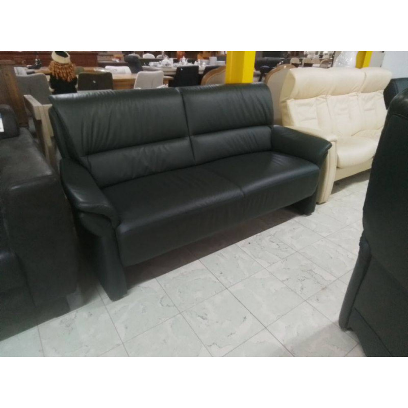 CANAPE 2 PLACES CUIR VERT