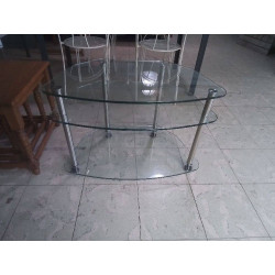 MEUBLE TELE BAS EN VERRE