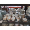 SERVICE A CAFE PORCELAINE ALLEMANDE BLANCHE ET DOREE